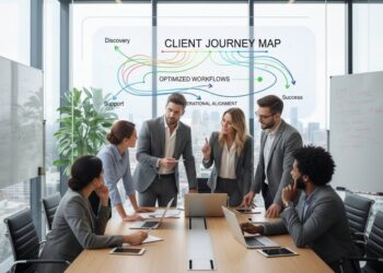 A group of people in a meeting